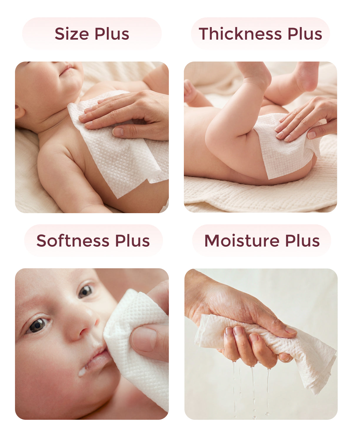99% Water Baby Wipes - Higher Level of Purity