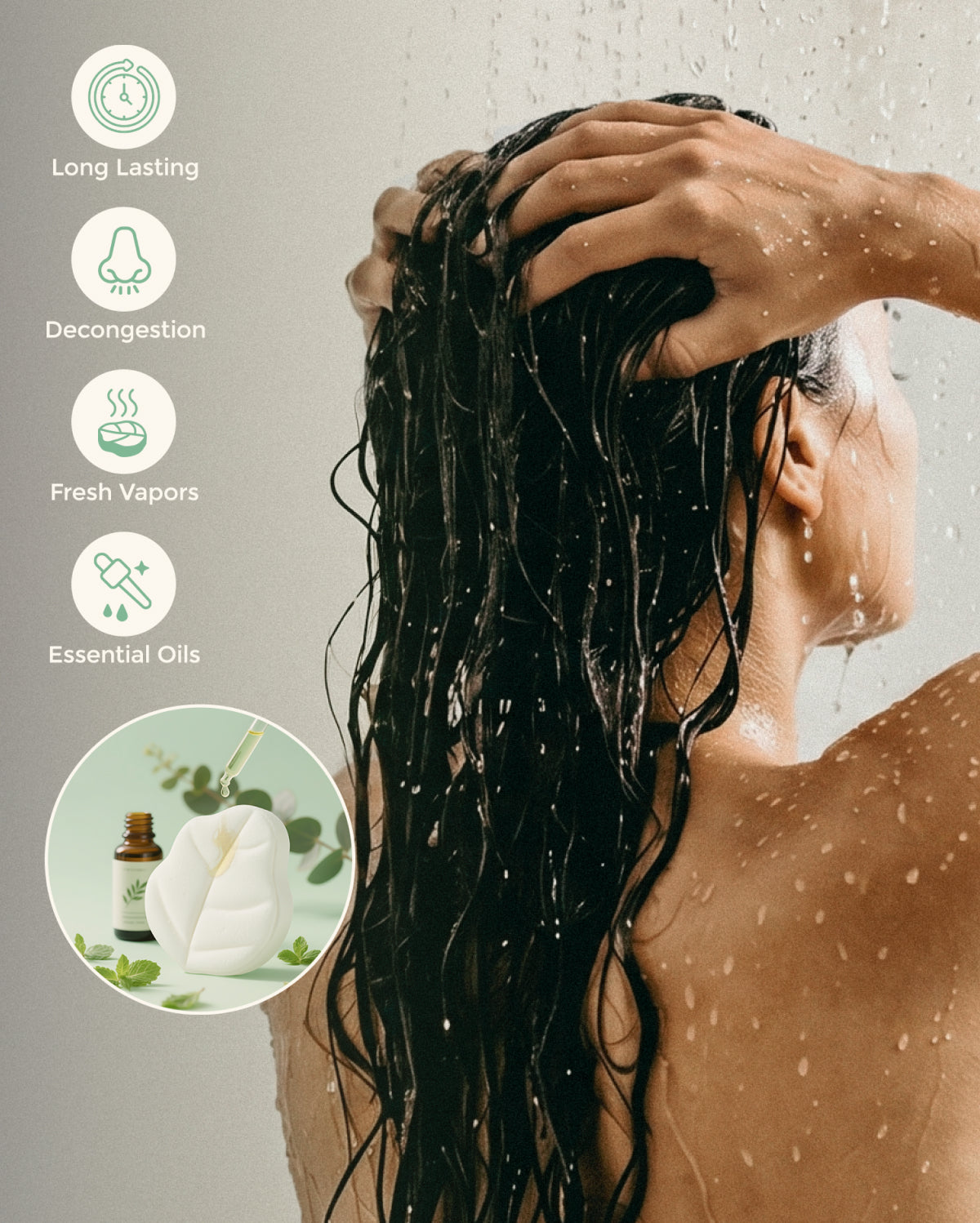 Momcozy Pastilles de Douche Menthe & Eucalyptus (14 pièces)