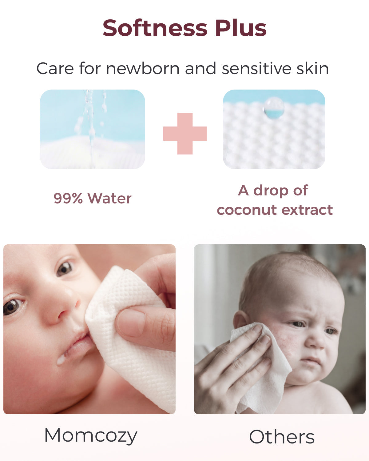99% Water Baby Wipes - Higher Level of Purity