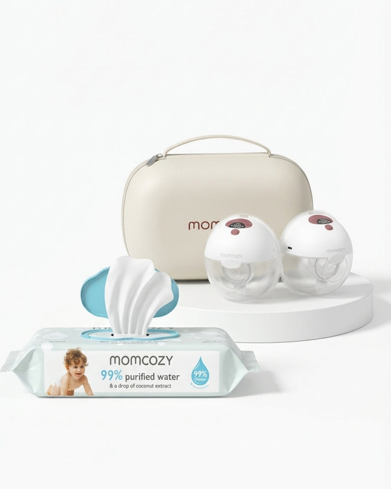 Translation missing: es.M5 Smart Wearable Breast Pump &amp; 99% Water Wipes Set