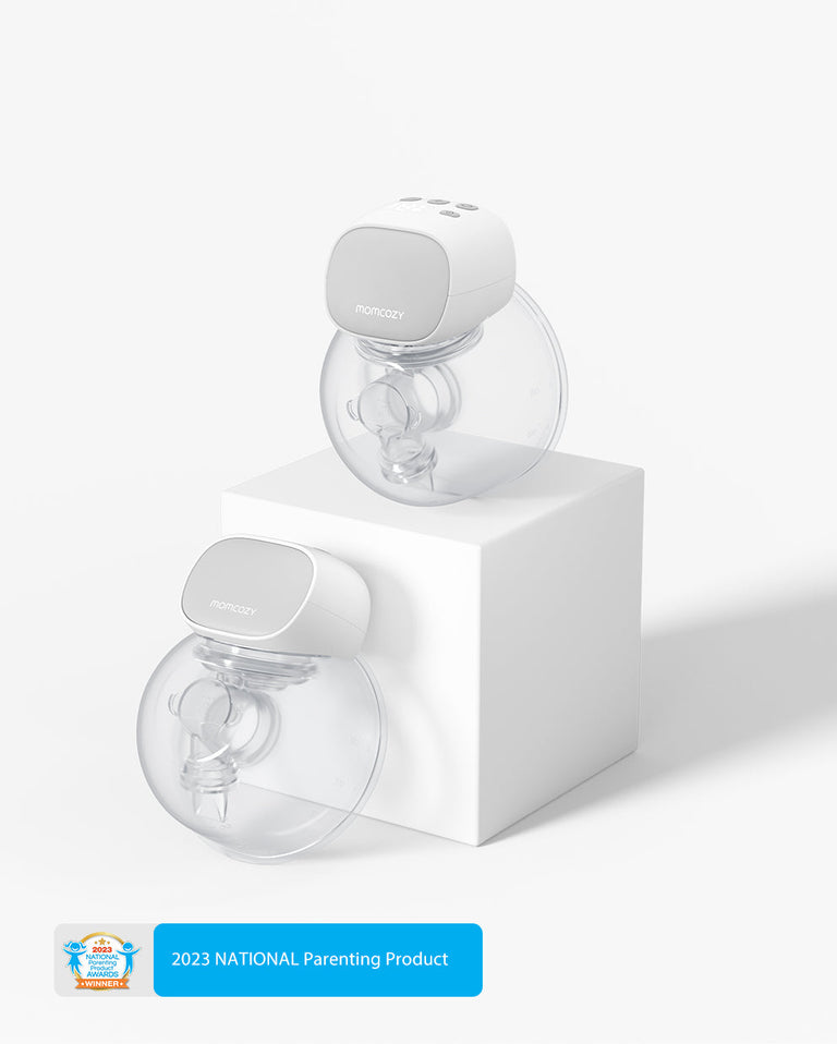 Translation missing: th.S9 Pro Wearable Breast Pumps with award badge showcasing sleek design and functionality