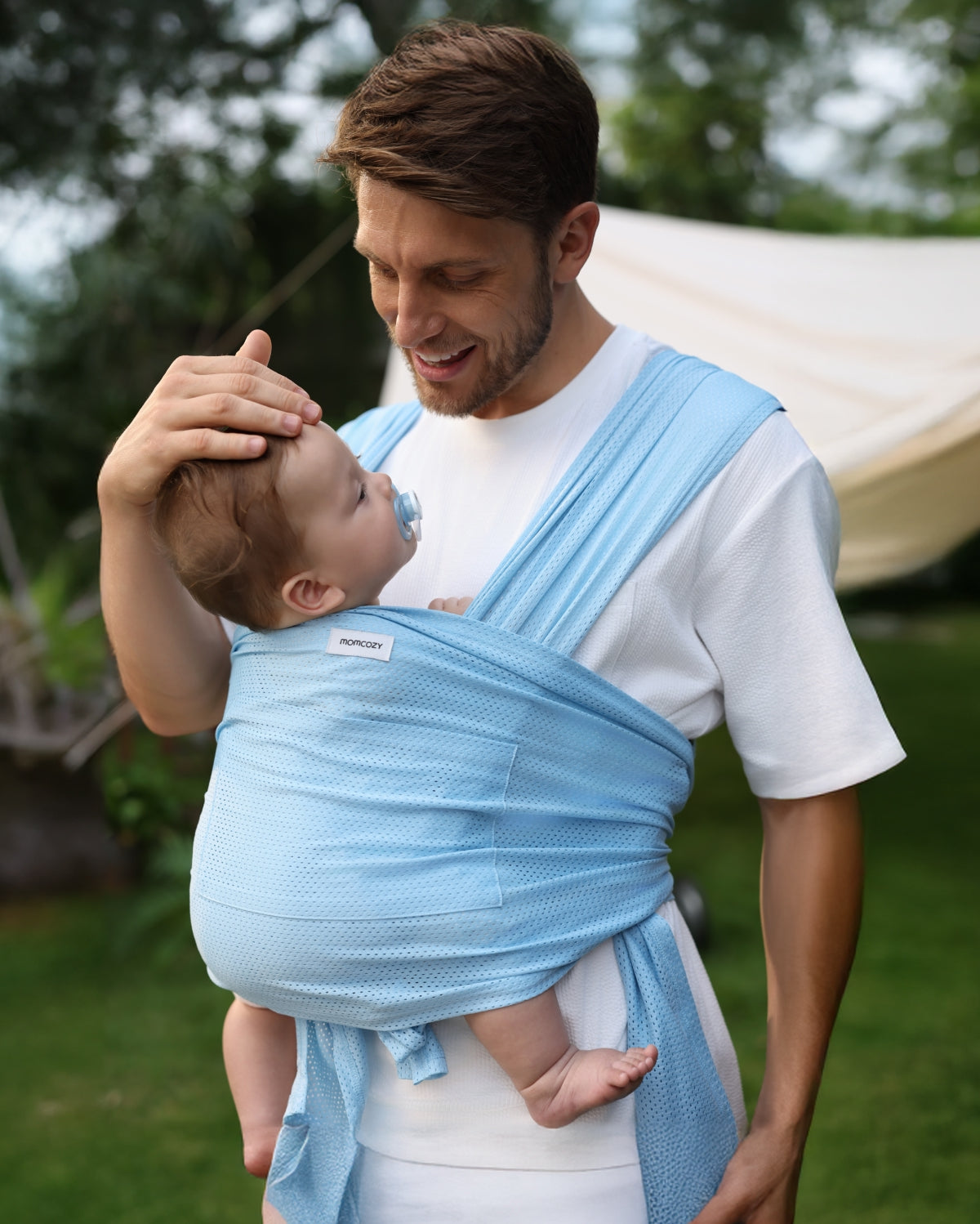 Fácil de llevar con las manos libres - Portabebés Wrap