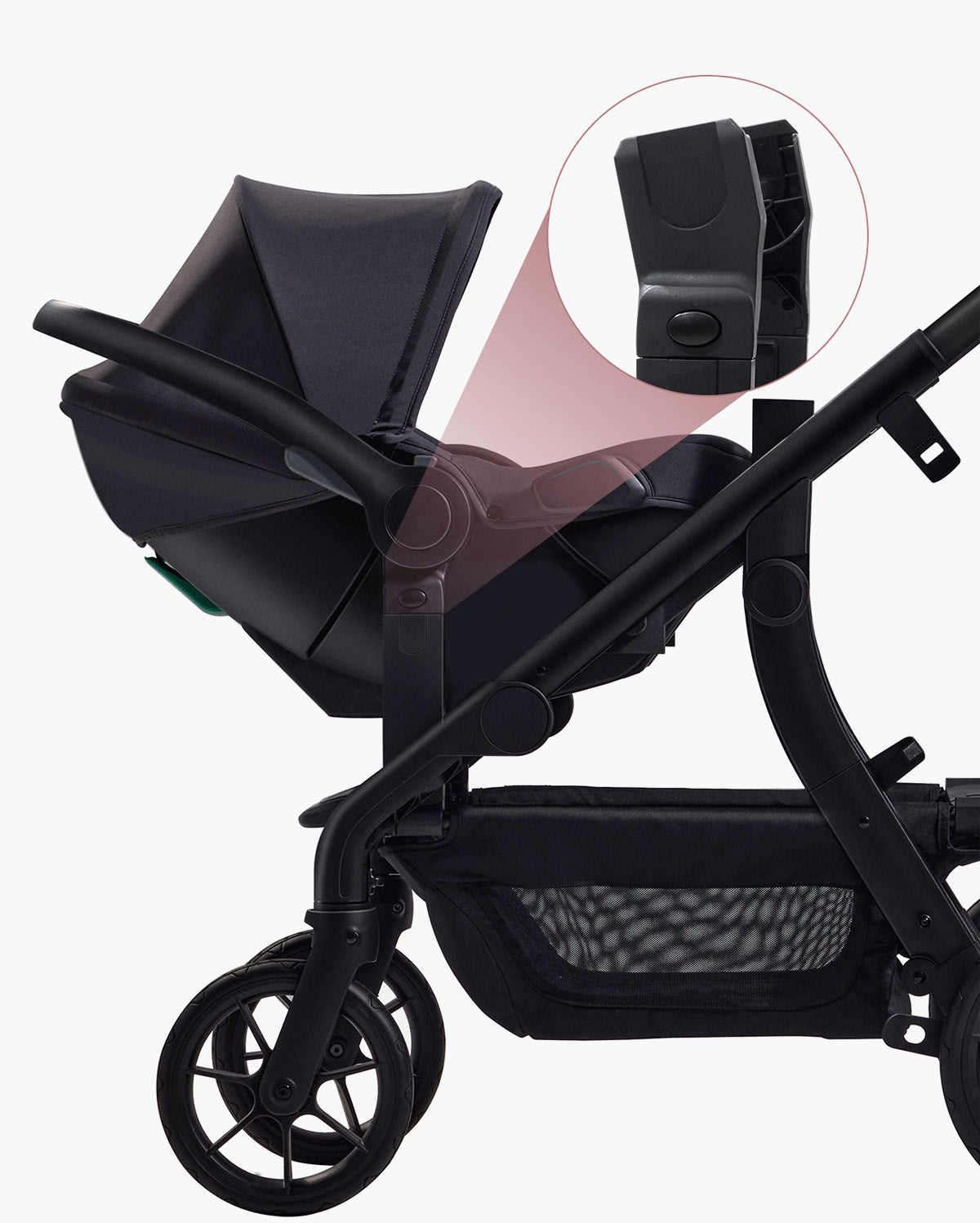 Adaptador de silla de coche para el cochecito de bebé Momcozy ChangeGo