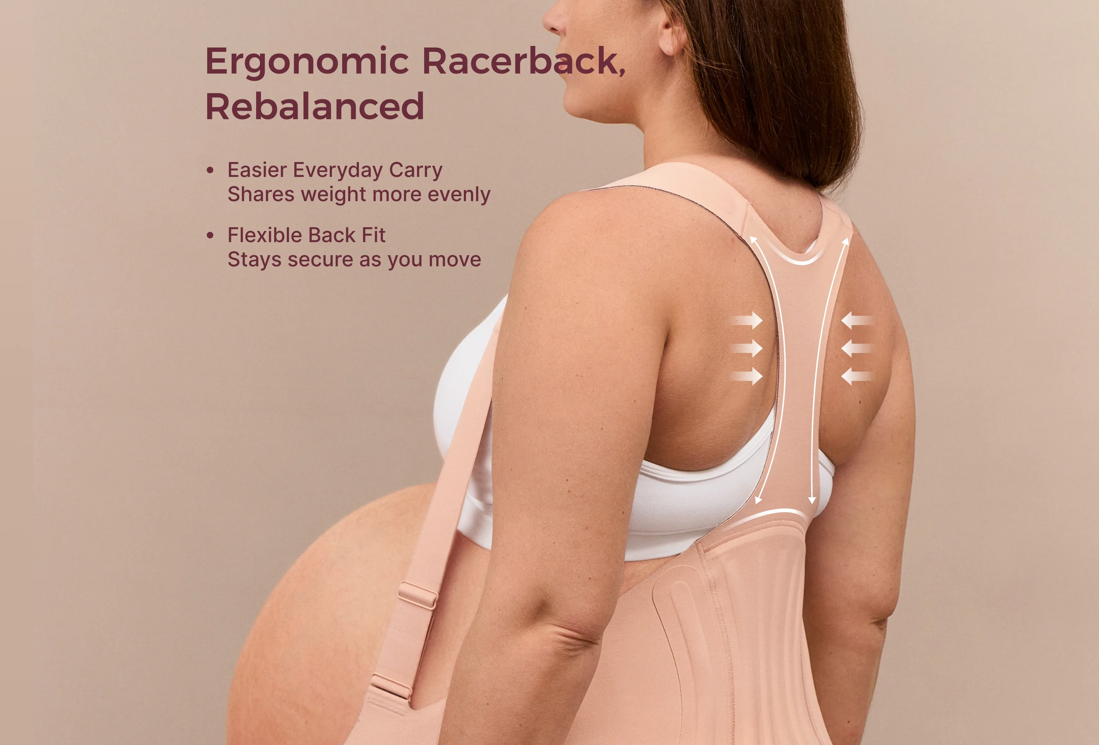 Ceinture de grossesse ergonomique pour soutien du ventre et du dos Momcozy