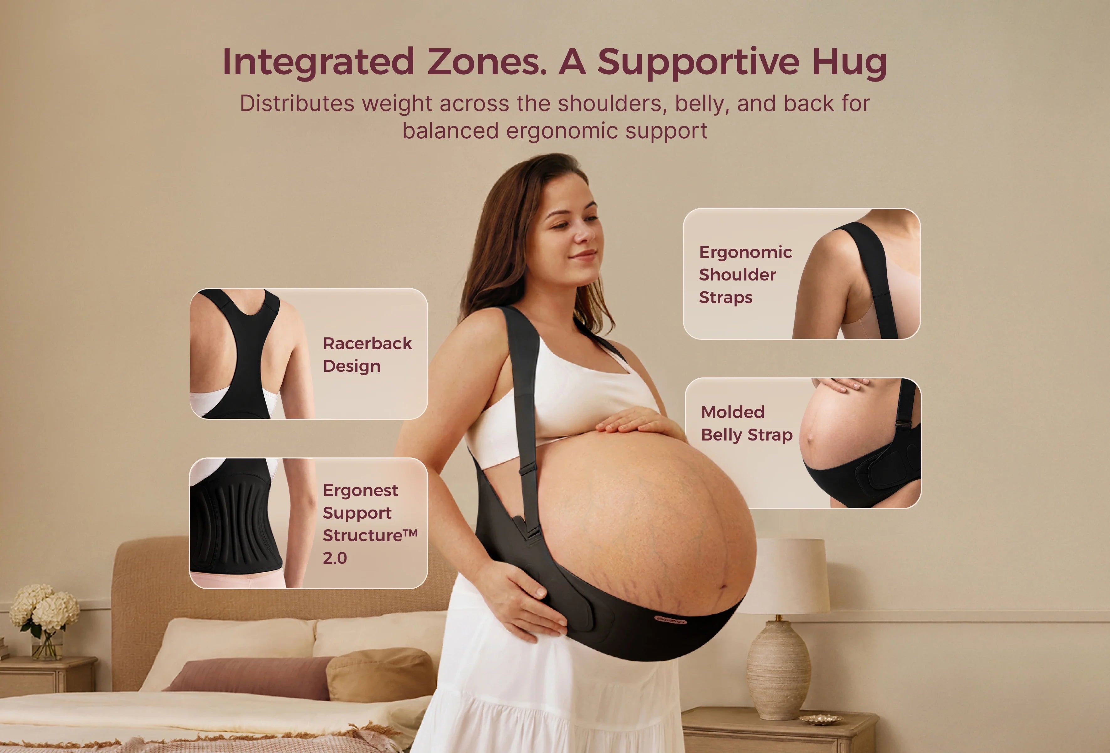 Go As You Grow™ Maternity Belly Band - Black