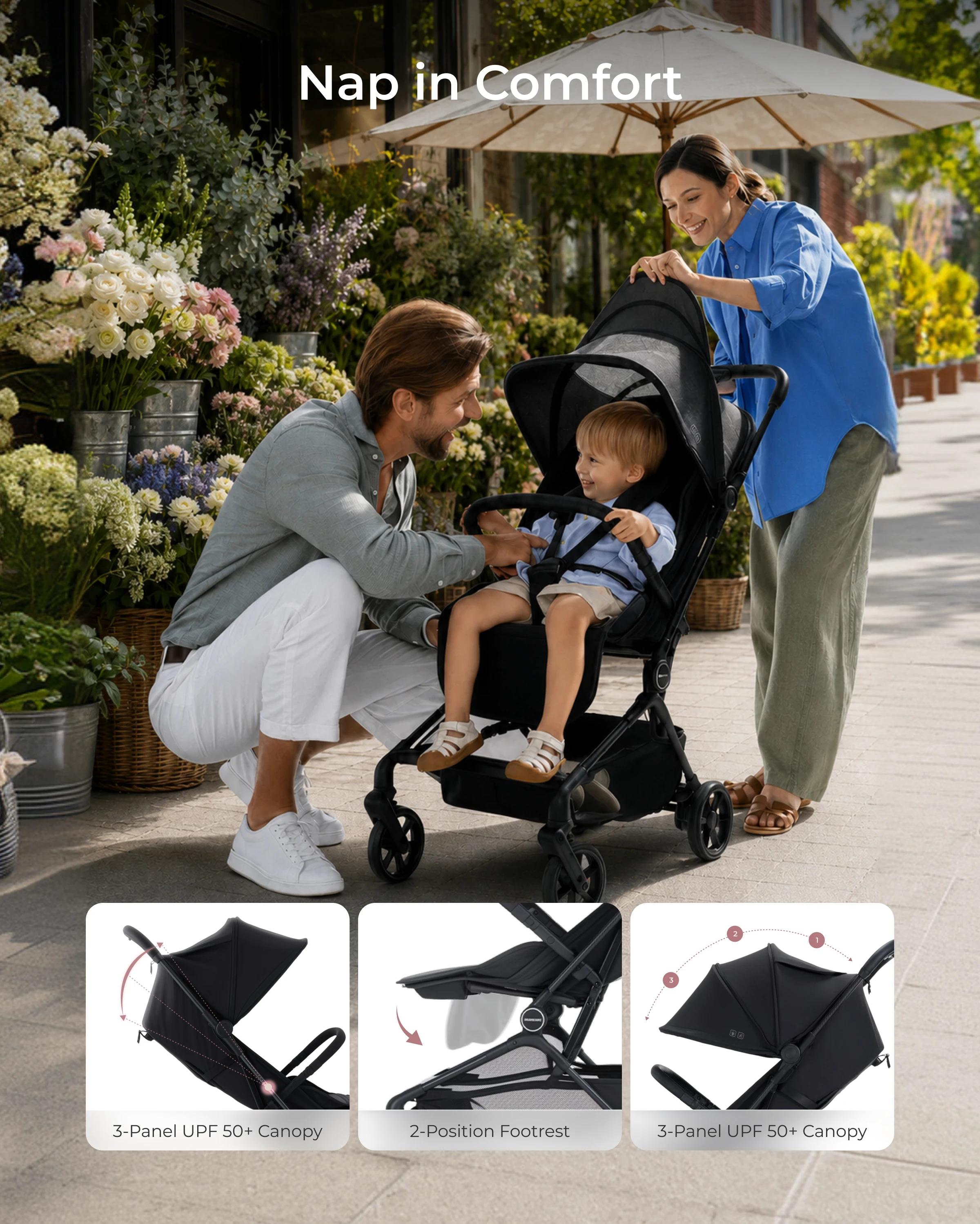 Momcozy Tuckgo Carbon Fiber Travel Stroller