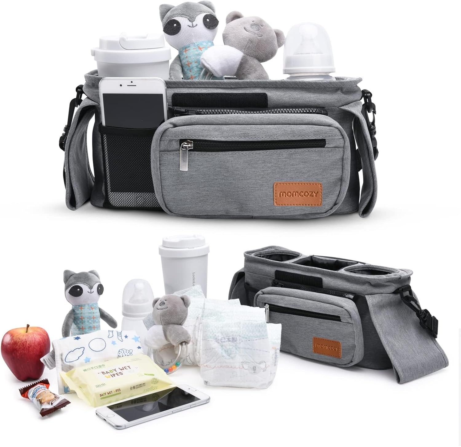 Momcozy Stroller Organizer - All-in-One Cup Holder & Pet Strollers