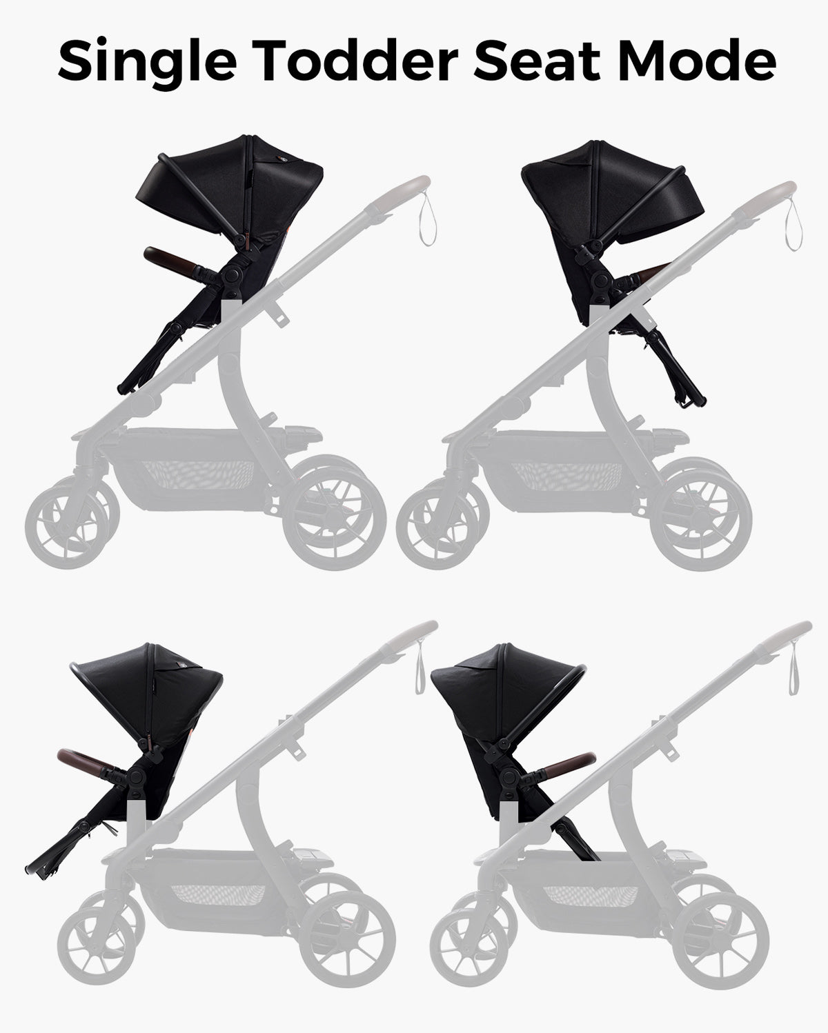 Asiento para niños pequeños para el cochecito de bebé Momcozy ChangeGo