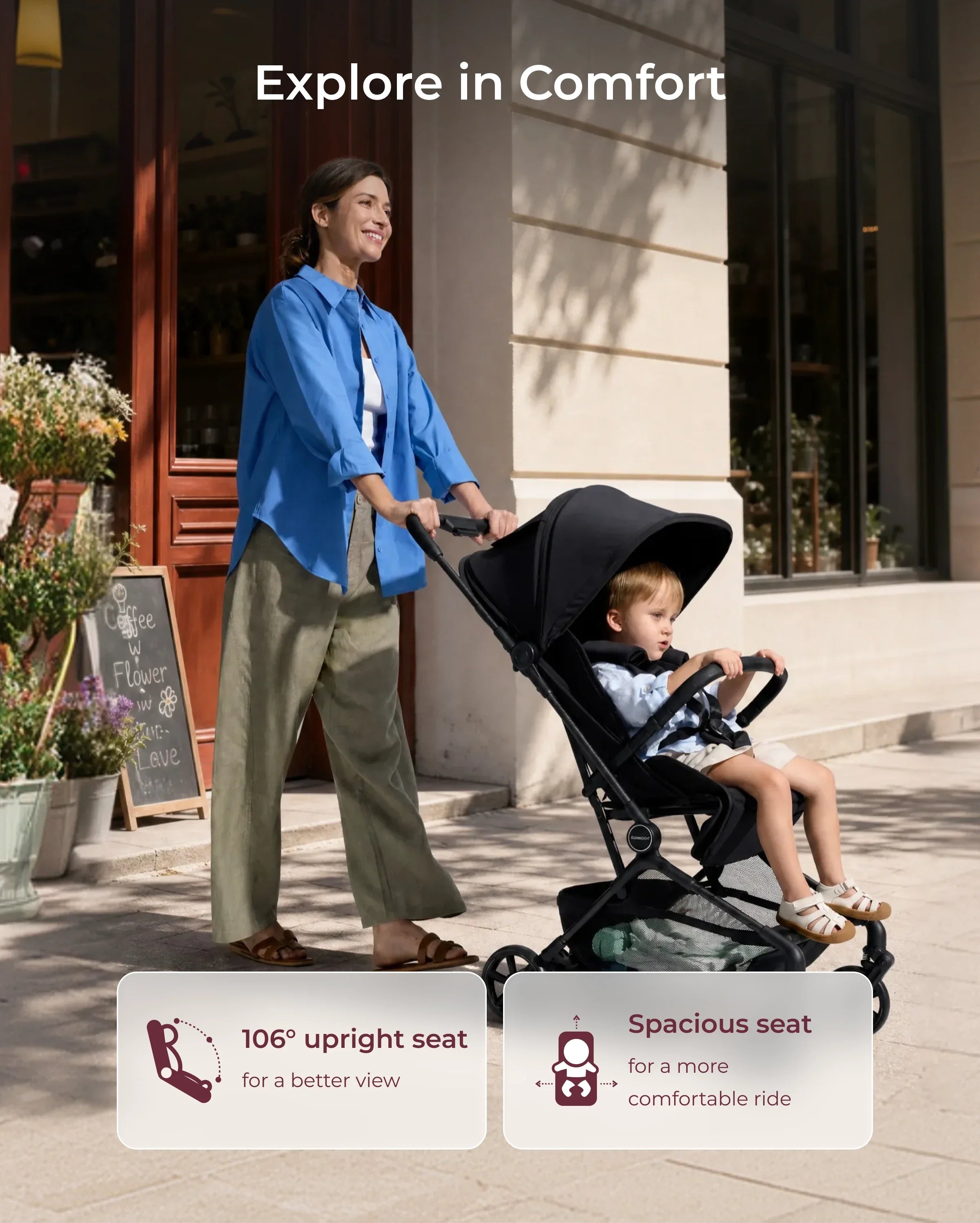 Momcozy Tuckgo Carbon Fiber Travel Stroller