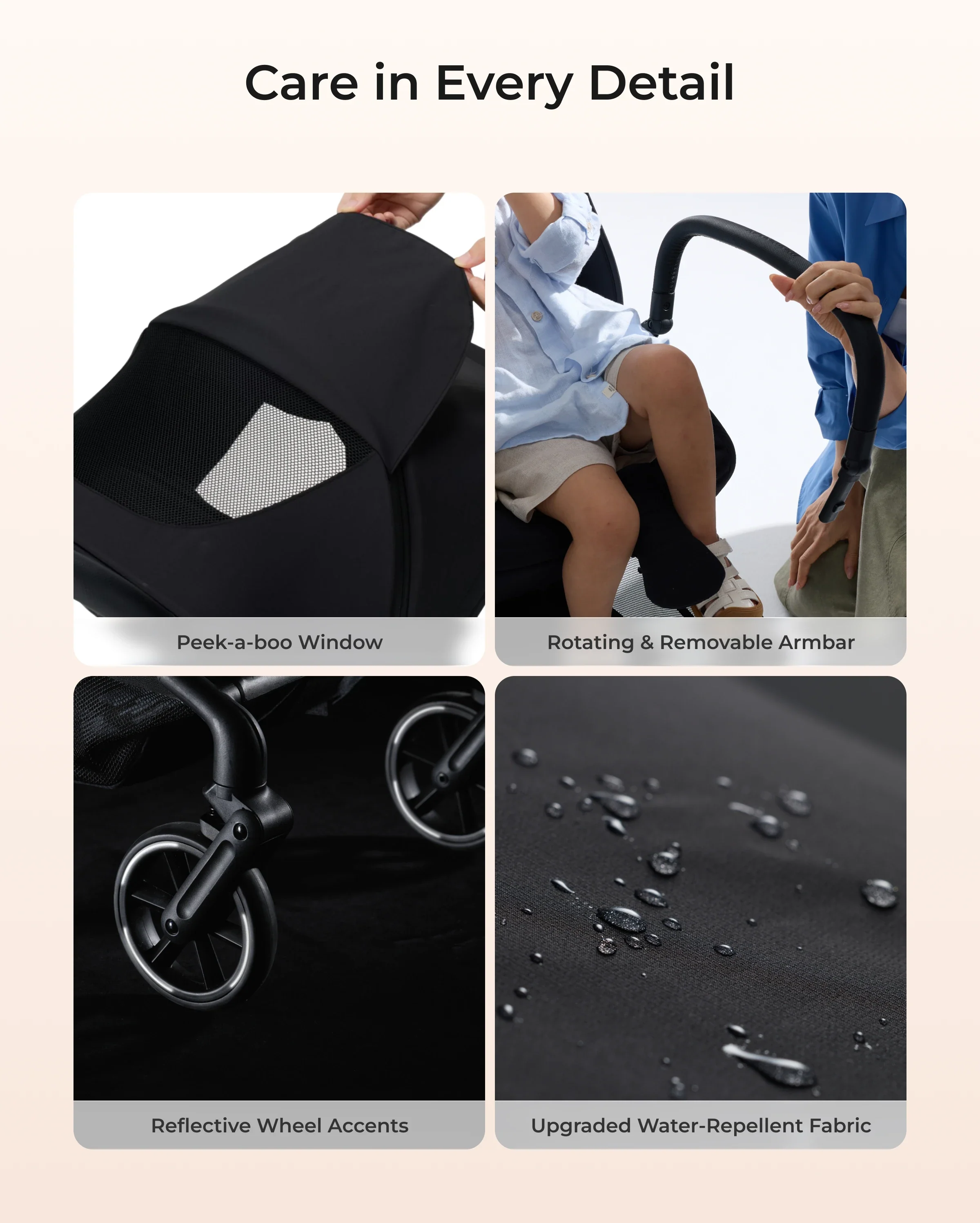Momcozy Tuckgo Carbon Fiber Travel Stroller